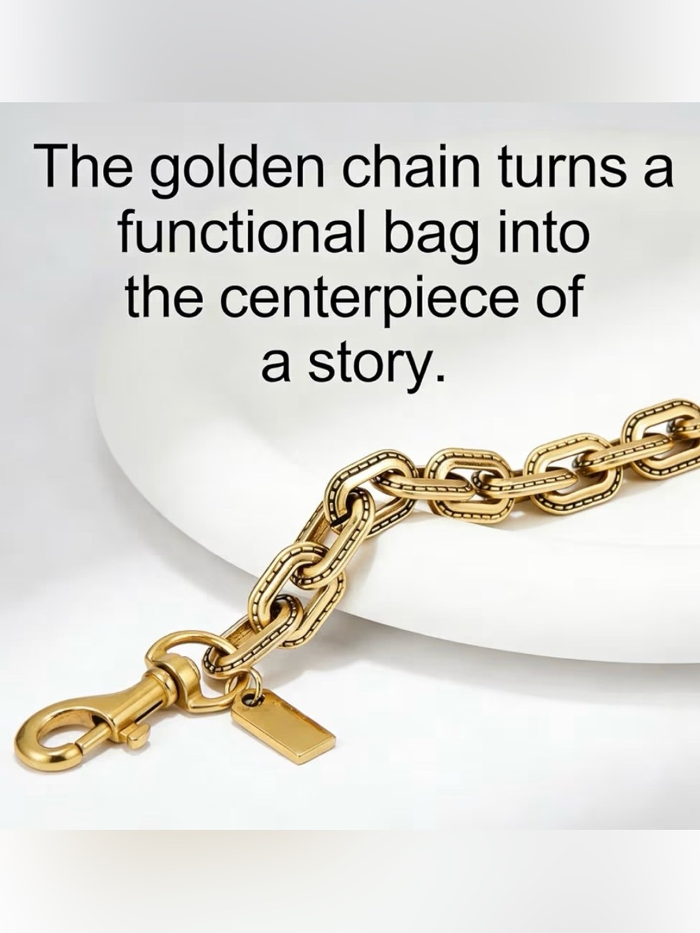 Antique Gold Chain Replacement Shoulder Strap for Handbags - Luxe Shine - NWOT - Picture 5 of 10